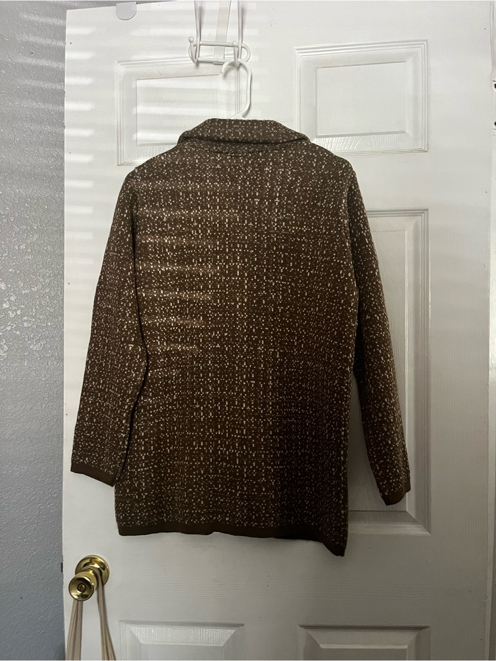 Cozy Brown Button-Up Cardigan Sweater - Picture 3 of 8